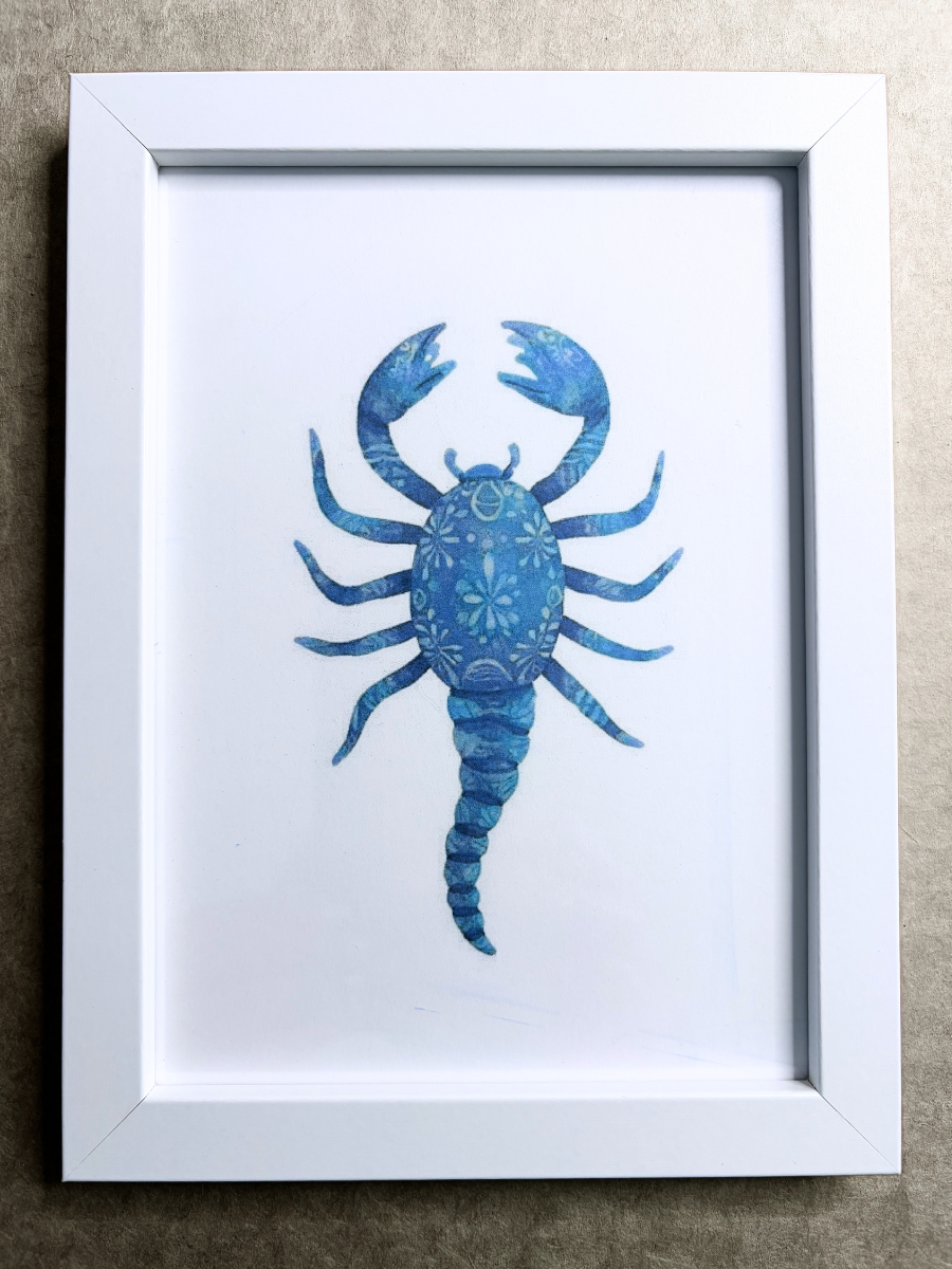 DeskMates Framed Art Print 💠 S Scorpion