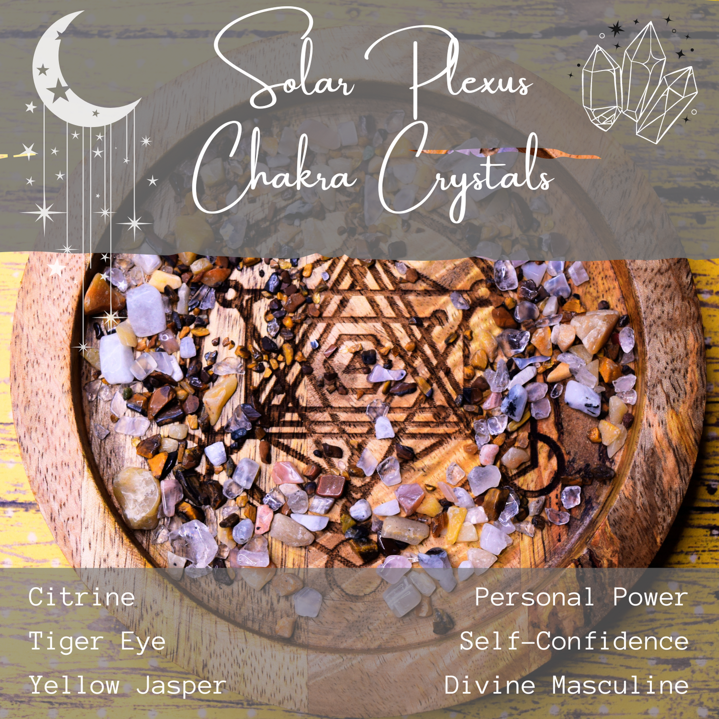 NEW BEGINNINGS * Crystal Intentions 3rd Solar Plexus Chakra Perfume * Uplifting Ginger Bergamot with Yellow Jasper, Tiger Eye & Citrine Crystals * Self Confidence Motivation Drive Will Power * Rising Phoenix * Sunbeams