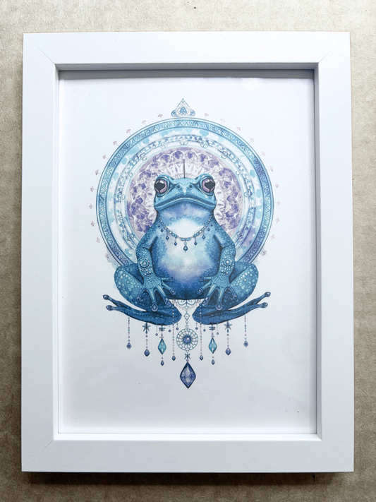 DeskMates Framed Art Print 💠 S Toad Amphibian Frog