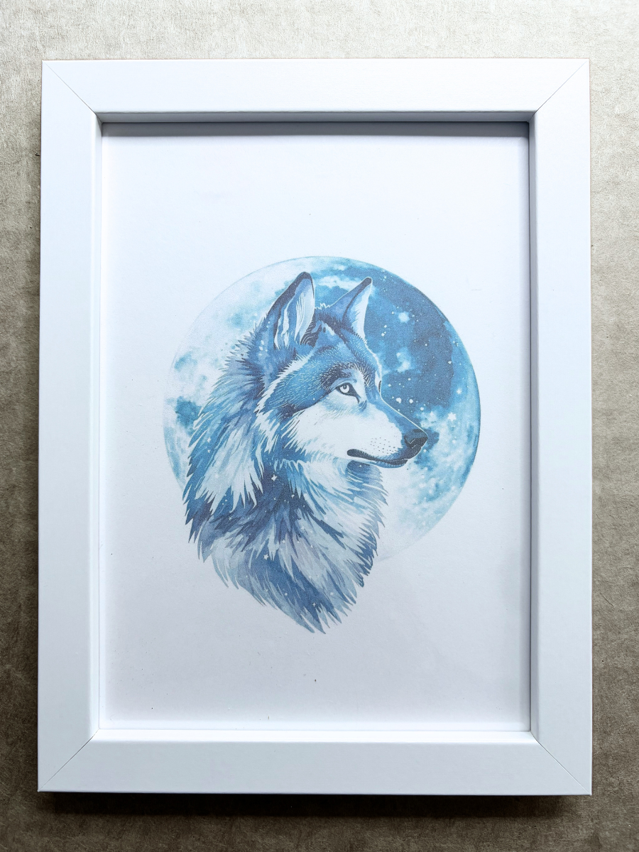 DeskMates Framed Art Print 💠 S Wolf 1