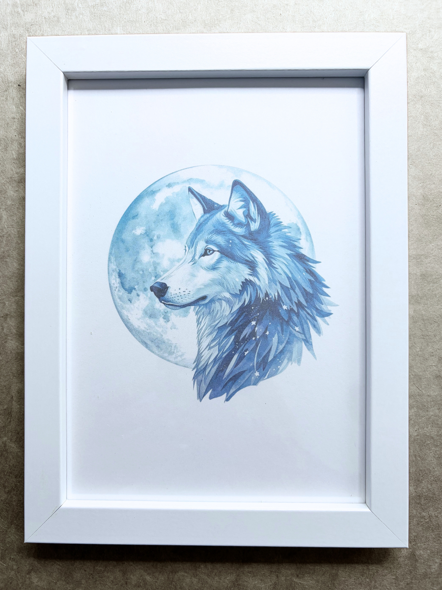 DeskMates Framed Art Print 💠 S Wolf 2