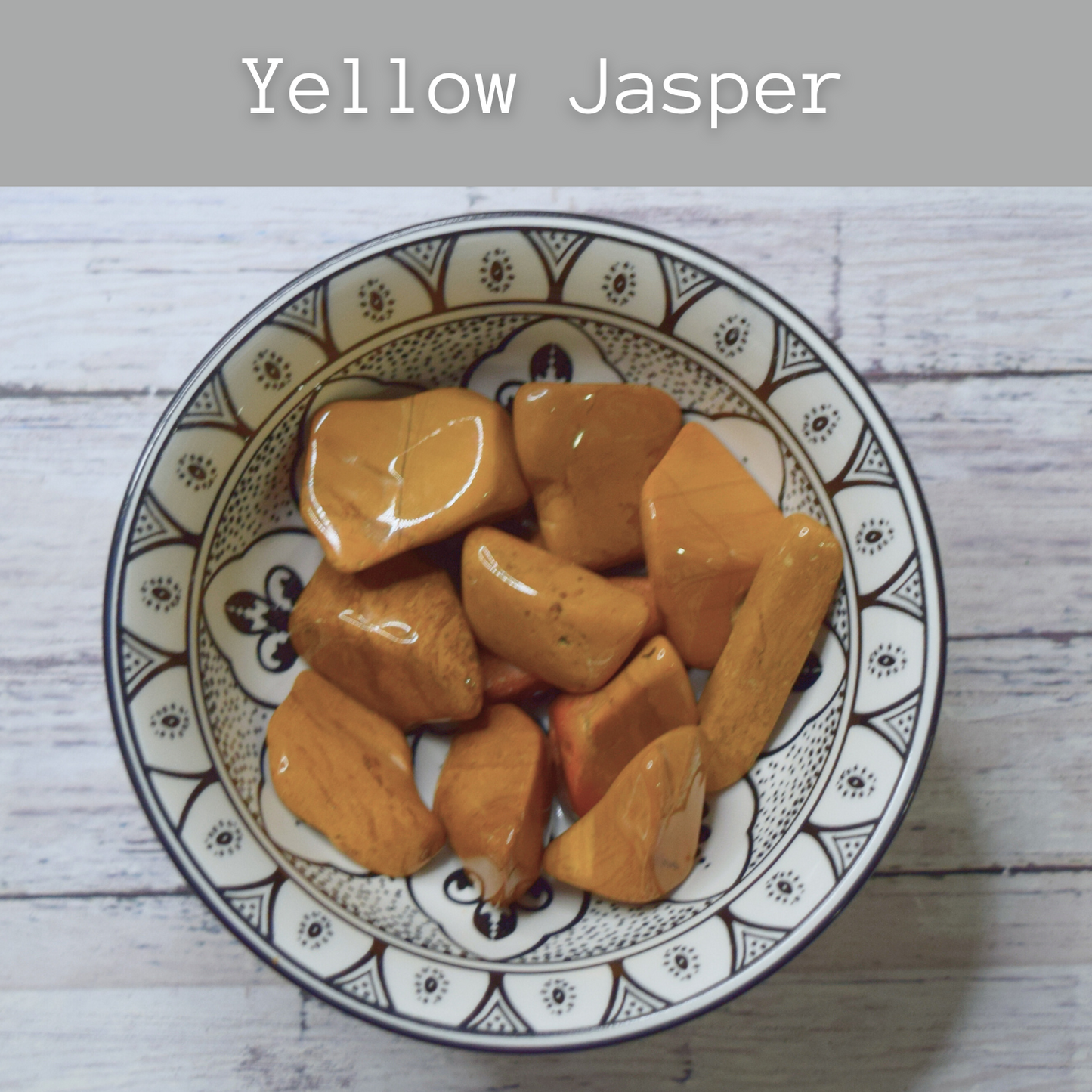 Yellow Jasper tumble stone